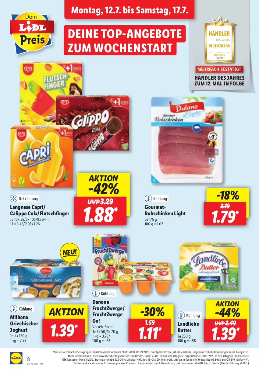 Aktueller Prospekt Lidl - Aktionsprospekt - von 12.07 bis 17.07.2021 - strona 8