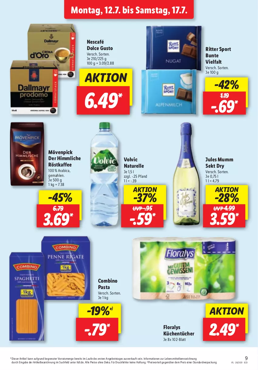 Aktueller Prospekt Lidl - Aktionsprospekt - von 12.07 bis 17.07.2021 - strona 9