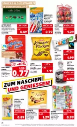 Gazetka promocyjna Kaufland - Gazetka - ważna od 02.11 do 02.11.2022 - strona 24 - produkty: after eight, angebot, Berger, beutel, brot, cola, creme, elle, frucht, käfer, kakao, karamell, knäckebrot, Knusperflocken, kuchen, Kugel, Lebkuchen, mikrowelle, milch, pfeffer, popcorn, pralinen, salz, schoko, schokolade, schokoladen, seeberger, snack, snacks, süsswaren, Ti, vollmilch, ZTE