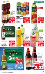 Gazetka promocyjna Kaufland - Gazetka - ważna od 02.11 do 02.11.2022 - strona 31 - produkty: alkohol, angebot, angebote, apfel, apfelsaft, bio, deit, direktsaft, eis, eistee, elle, erfrischungsgetränk, frucht, fruchtsaft, getränk, getränke, gösser, limo, limonade, mit frucht, natur, orange, pfirsich, pils, pilsner, radler, saft, sanpellegrino, tee, Ti, vita, Vitamine, volvic, zitrone