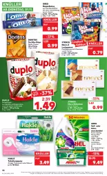 Gazetka promocyjna Kaufland - Gazetka - ważna od 02.11 do 02.11.2022 - strona 46 - produkty: angebot, ariel, beutel, chips, colorwaschmittel, creme, Doppelkekse, Doritos, duplo, frucht, fruchtgummi, fruchtgummis, hakle, hakle toilettenpapier, keks, kekse, lachgummi, merci, nacho, nacho cheese, natur, Nimm 2, oreo, papier, Pods, rel, riegel, schoko, schokolade, schokoriegel, storck, Ti, toilettenpapier, tortilla, vita, Vitamine, waffeln, waschmittel, ZTE