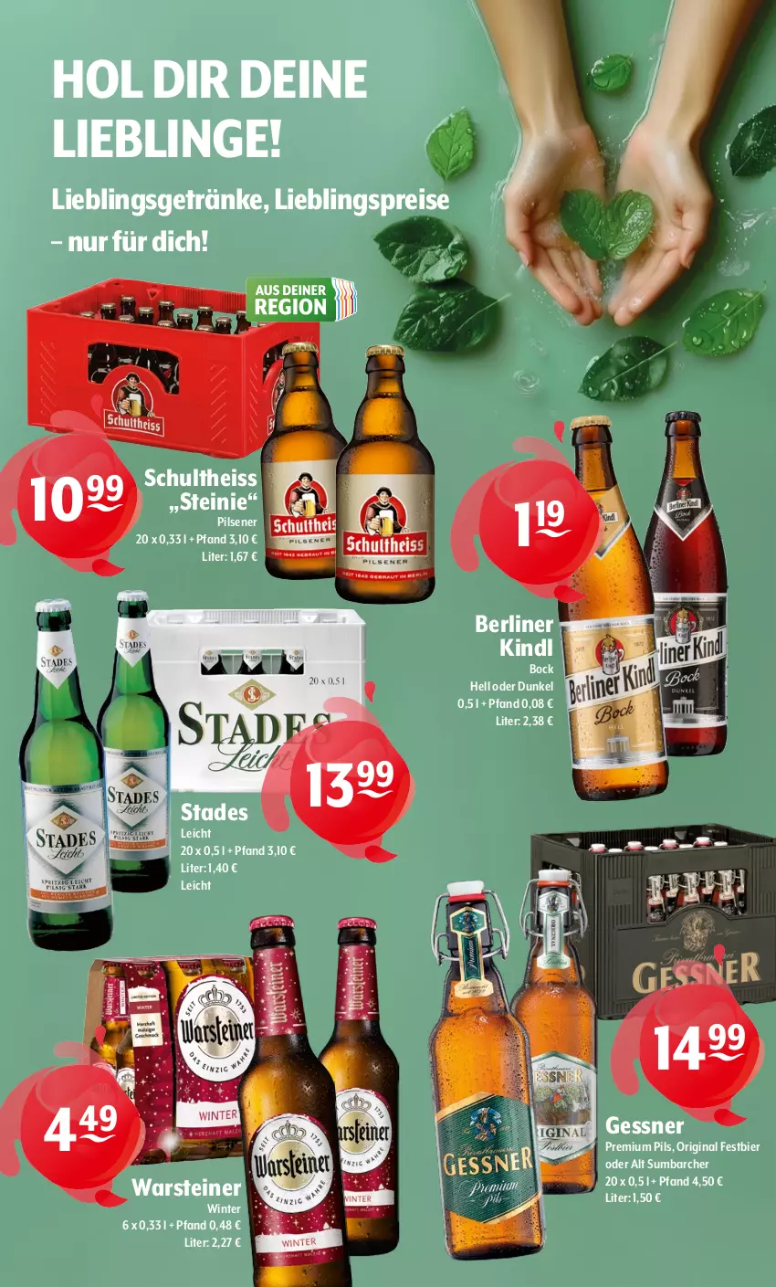 Aktueller Prospekt Getraenke Hoffmann - Prospekte - von 06.01 bis 11.01.2025 - strona 9 - produkty: berliner, berliner kindl, bier, eis, Gessner, getränk, getränke, gin, pils, pilsener, premium pils, reis, Schultheiss, steiner, warsteiner