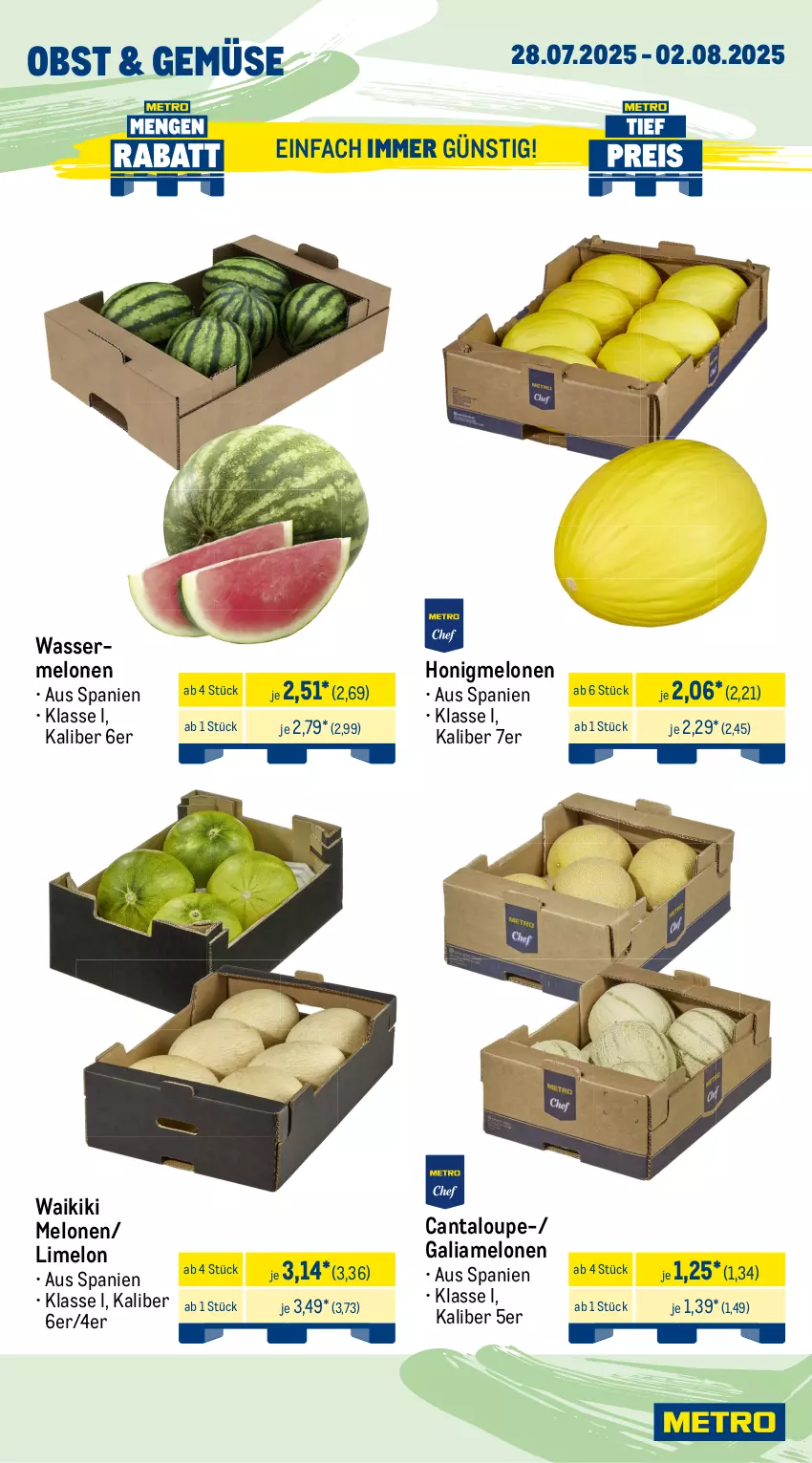 Aktueller Prospekt Metro - Wochen-Angebote Gastro - von 28.07 bis 02.08.2025 - strona 7 - produkty: angebot, beutel, bsf, eis, fisch, fische, fleisch, galiamelone, garnelen, honig, honigmelone, honigmelonen, Krebs, lachs, melone, melonen, obst, Räucherlachs, reis, ring, schnitten, Ti, tiefpreis, Tintenfischringe, wasser, wassermelone, wassermelonen