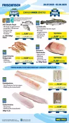 Gazetka promocyjna Metro - Wochen-Angebote Gastro - Gazetka - ważna od 02.08 do 02.08.2025 - strona 5 - produkty: Abtei, angebot, angebote, aqua, beef, Dorade, dorade royal, eis, elle, entrecôte, filet, fisch, fischtheke, fleisch, forelle, frischfisch, lachs, Metro, reis, rel, rind, rinder, rinderfilet, Rippen, roastbeef, salz, steak, steaks, Ti, tiefpreis, Wild