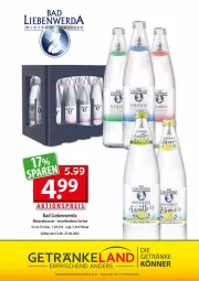 Gazetka promocyjna Getraenkeland - Gazetka - ważna od 25.06 do 25.06.2022 - strona 13 - produkty: aktionspreis, Alwa, Bad, Bad Liebenwerda, eis, Elan, getränk, getränke, mineralwasser, reis, rel, Ti, wasser