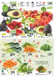 Gazetka promocyjna E Center - Angebote der Woche - Gazetka - ważna od 09.04 do 09.04.2022 - strona 2 - produkty: avocado, avocados, beere, beeren, beutel, bio, blattspinat, blume, blumen, blumenkohl, brombeere, brombeeren, Bundmöhren, eis, elle, fleisch, heidelbeere, heidelbeeren, himbeer, himbeere, himbeeren, kohlrabi, möhren, petersilie, Schal, Schale, spinat, suppe, suppen, suppenfleisch, tafeläpfel, Ti, wein