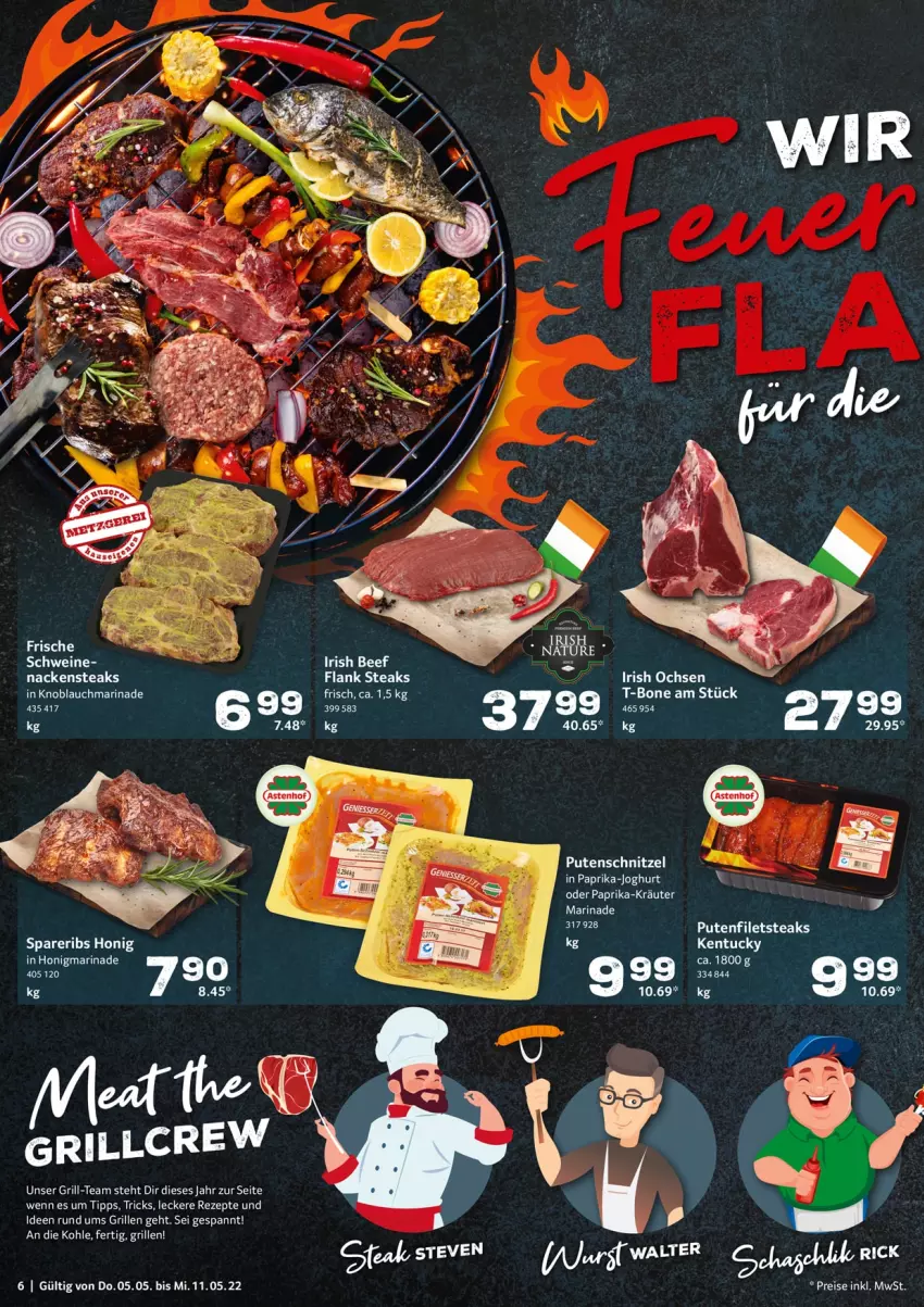 Aktueller Prospekt Selgros - Food - von 05.05 bis 11.05.2022 - strona 6 - produkty: beef, eis, grill, honig, joghur, joghurt, knoblauch, kräuter, marinade, Nackensteak, nackensteaks, paprika, pute, putenschnitzel, reis, rezept, rezepte, schnitzel, schwein, schweine, spareribs, steak, steaks, Ti, tuc, wein, weine, wurst