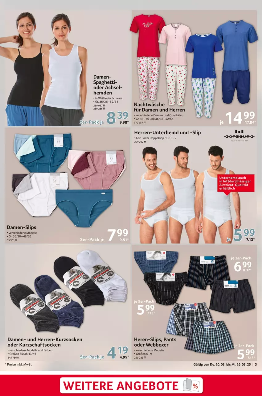 Aktueller Prospekt Selgros - Non Food - von 20.03 bis 26.03.2025 - strona 3 - produkty: Damen-Slip, damen-slips, dell, eis, elle, hemd, hemden, Kurzschaftsocken, Mode, Pants, reis, slip, slips, socken, spaghetti, Ti, Unterhemd