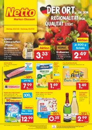 Gazetka promocyjna Netto Marken-Discount - Filial-Angebote - Gazetka - ważna od 08.07 do 08.07.2023 - strona 1 - produkty: angebot, beere, beeren, beste butter, bestpreis, butter, ecco, eis, erdbeere, erdbeeren, filet, fleisch, frau antje, frucht, fruchtsecco, Frühkartoffeln, joghur, joghurt, joghurt mit der ecke, kartoffel, kartoffeln, Käse, käsescheiben, milram, Müller, ndk, reis, rotkäppchen, rum, Schal, Schale, schwein, schweine, schweinefilet, sekt, speisefrühkartoffeln, Streichzart, Ti, waschmittel, wein, weine, wurst, wurst in selbstbedienung, ZTE