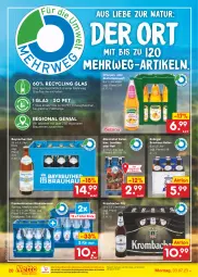 Gazetka promocyjna Netto Marken-Discount - Filial-Angebote - Gazetka - ważna od 08.07 do 08.07.2023 - strona 20 - produkty: Alwa, auer, bestpreis, bier, brunnen, Clin, eis, elle, erdinger, flasche, glasflasche, kellerbier, krombache, krombacher, krombacher pils, mineralwasser, mönchshof, Multivitaminsaft, natur, ndk, orange, orangen, pils, reis, rwe, saft, Ti, vita, wasser