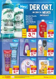 Gazetka promocyjna Netto Marken-Discount - Filial-Angebote - Gazetka - ważna od 08.07 do 08.07.2023 - strona 22 - produkty: aloe vera, auer, Augenmaske, bestpreis, body, Bodymilk, creme, dauertiefpreis, deo, deospray, duschgel, eis, ente, fructis, garnier, Guhl, Maske, ndk, reis, rexona, shampoo, shampoo oder spülung, Softcreme, spülung, Ti, tiefpreis, wasser