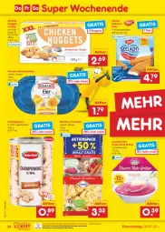 Gazetka promocyjna Netto Marken-Discount - Filial-Angebote - Gazetka - ważna od 08.07 do 08.07.2023 - strona 34 - produkty: auer, aufstrich, bestpreis, brot, brotaufstrich, brotaufstriche, champignon, champignons, chicken nuggets, curry, dip, eis, filet, filets, grütze, homann, lachs, lachsfilet, lachsfilets, milch, ndk, nuggets, reis, Rote Grütze, sac, schnitten, seelachsfilet, Soße, steinhaus, Ti, torte, tortelloni, vanille