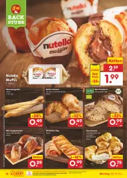 Gazetka promocyjna Netto Marken-Discount - Filial-Angebote - Gazetka - ważna od 07.10 do 07.10.2023 - strona 16 - produkty: angebot, backofen, baguette, bestpreis, bio, brot, butter, Croissant, Dinkelbrot, eis, Muffin, natur, ndk, nutella, Ofen, quark, reis, speisequark, stube, Tasche, Ti, würstchen