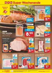 Gazetka promocyjna Netto Marken-Discount - Filial-Angebote - Gazetka - ważna od 07.10 do 07.10.2023 - strona 38 - produkty: aqua, Bau, bestpreis, bier, bierschinken, chili, eis, filet, fleisch, garnelen, gin, kasseler, kräuter, kräutern, lachs, lachsfilet, lachsschinken, mais, marinade, natur, ndk, prosciutto, prosciutto cotto, pute, reis, rezept, saft, schinken, schwein, Speck, steak, steaks, Ti, tisch, wein, wurst