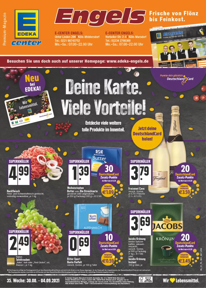 Aktueller Prospekt E Center - Angebote der Woche - von 30.08 bis 04.09.2021 - strona 1