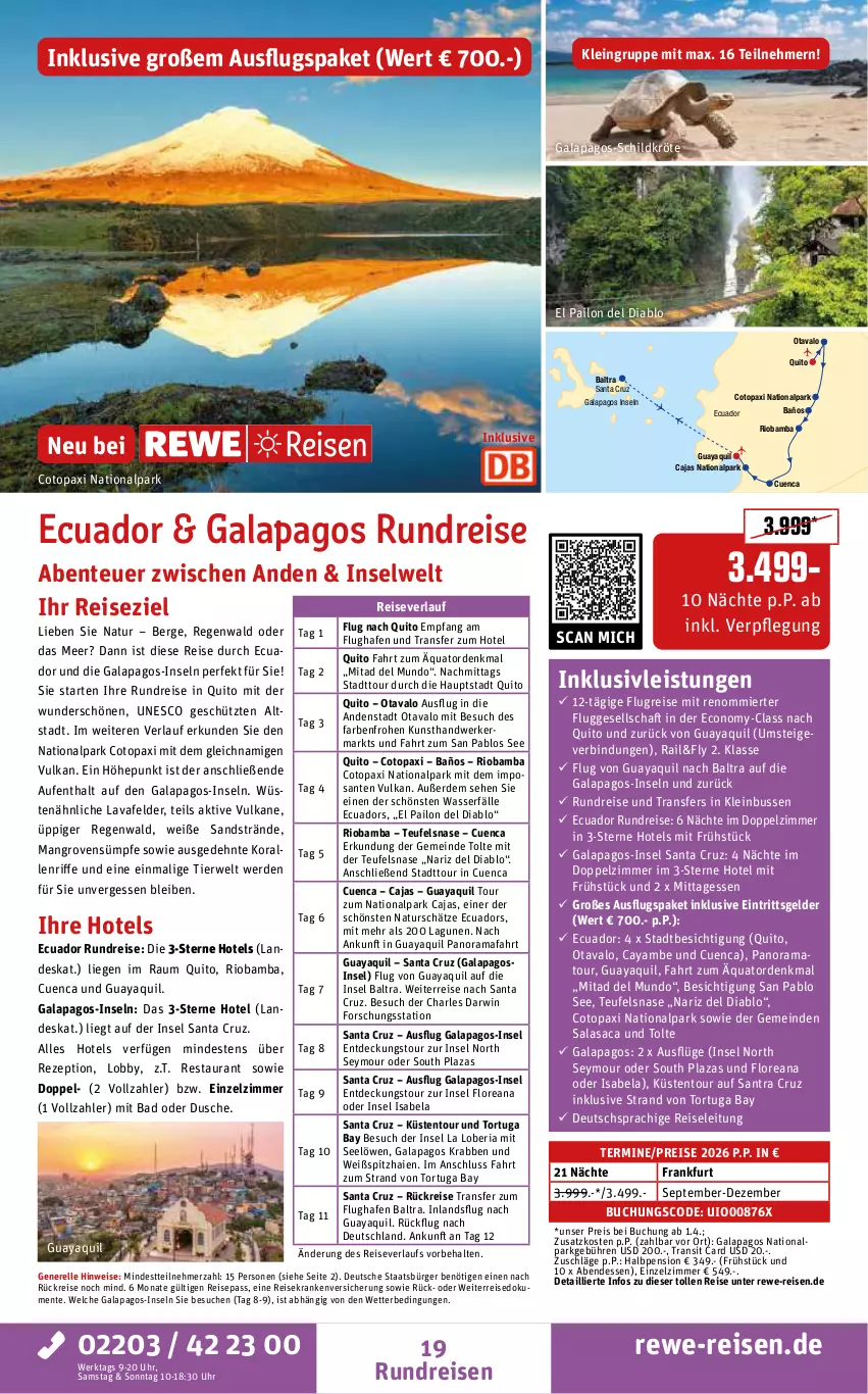 Aktueller Prospekt Rewe Reisen - Reiseprospekt - von 27.02 bis 27.03.2026 - strona 19 - produkty: Bad, buch, deutschsprachige reiseleitung, dusche, eis, elle, ente, erde, inklusivleistungen, Liege, natur, Pago, Pax, rama, reis, reiseverlauf, rel, rezept, Ria, rioba, rwe, sac, SANTE, Ti, uhr, wasser, ZTE