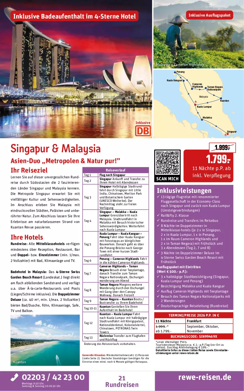 Aktueller Prospekt Rewe Reisen - Reiseprospekt - von 27.02 bis 27.03.2026 - strona 21 - produkty: Bad, Bau, buch, deutschsprachige reiseleitung, dusche, eis, elle, Garten, inklusivleistungen, lays, Liege, lion, merl, Metro, natur, pool, reis, reiseverlauf, rel, rezept, schirme, tee, Ti, uhr