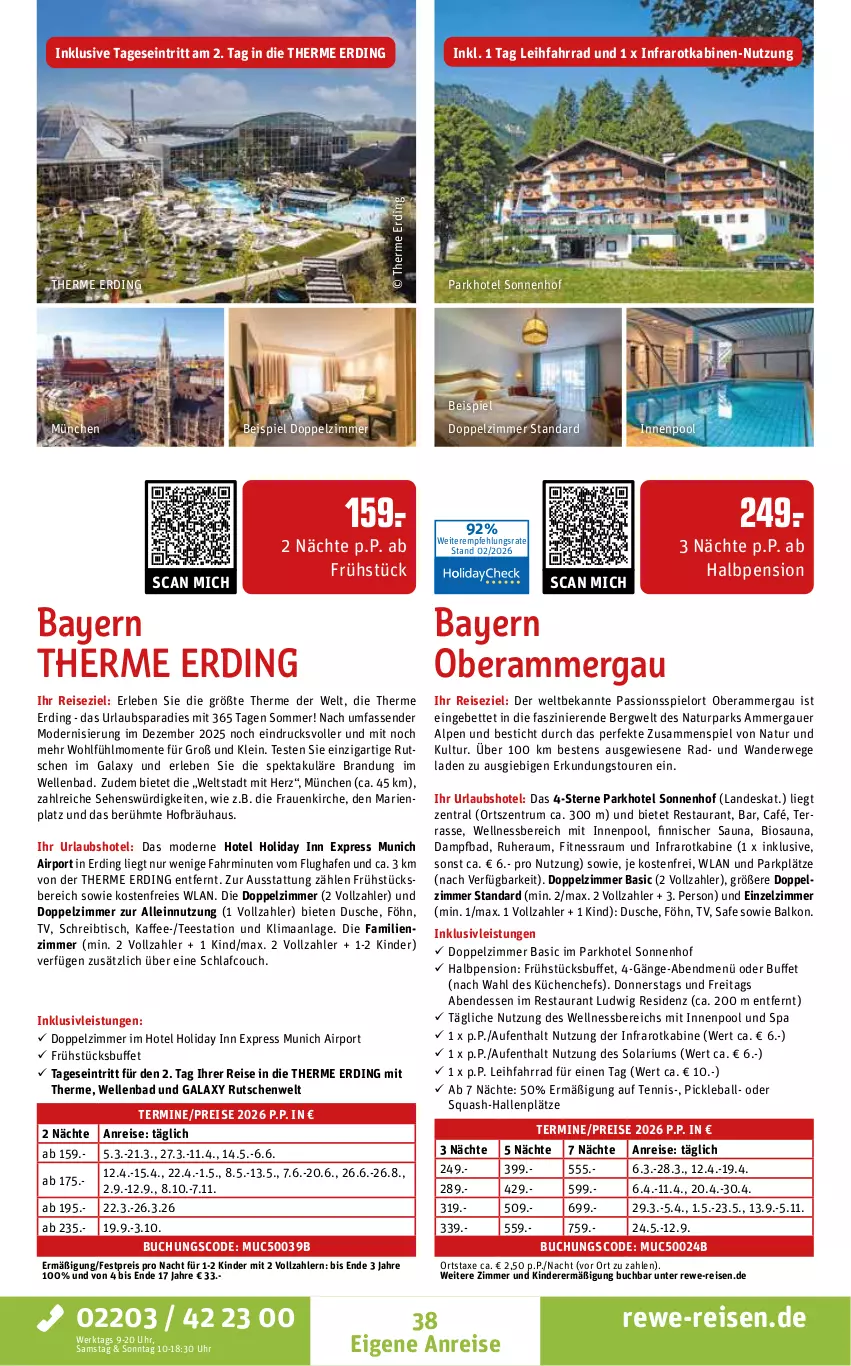 Aktueller Prospekt Rewe Reisen - Reiseprospekt - von 27.02 bis 27.03.2026 - strona 38 - produkty: auer, axe, Bad, ball, bett, bio, buch, Couch, dusche, eis, elle, ente, Fahrrad, inklusivleistungen, innenpool, kaffee, Kinder, küche, Küchen, Mode, natur, pool, reis, rum, rwe, schreibtisch, tee, Ti, tisch, uhr, wellnessbereich
