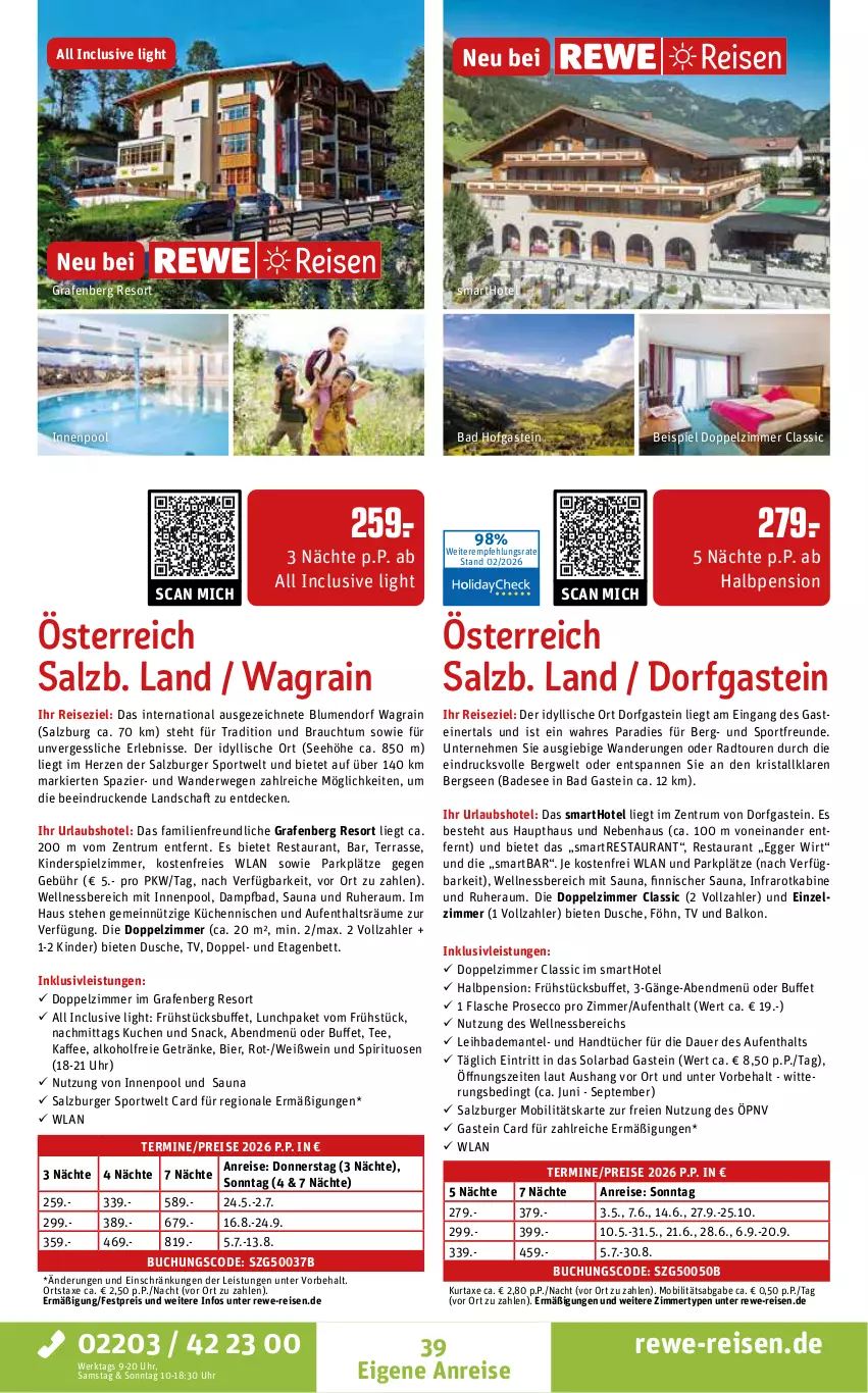 Aktueller Prospekt Rewe Reisen - Reiseprospekt - von 27.02 bis 27.03.2026 - strona 39 - produkty: alkohol, alkoholfreie getränke, auer, axe, Bad, Bademantel, bett, bier, blume, blumen, buch, burger, decke, dusche, ecco, Egger, eis, Etagenbett, flasche, getränk, getränke, handtücher, HP, inklusivleistungen, innenpool, kaffee, Kinder, Kinderspiel, küche, kuchen, Küchen, kurtaxe, Mantel, pool, prosecco, Rauch, reis, rum, rwe, salz, snack, spirituosen, Sport, steiner, tee, Ti, tücher, uhr, wein, Weißwein, wellnessbereich