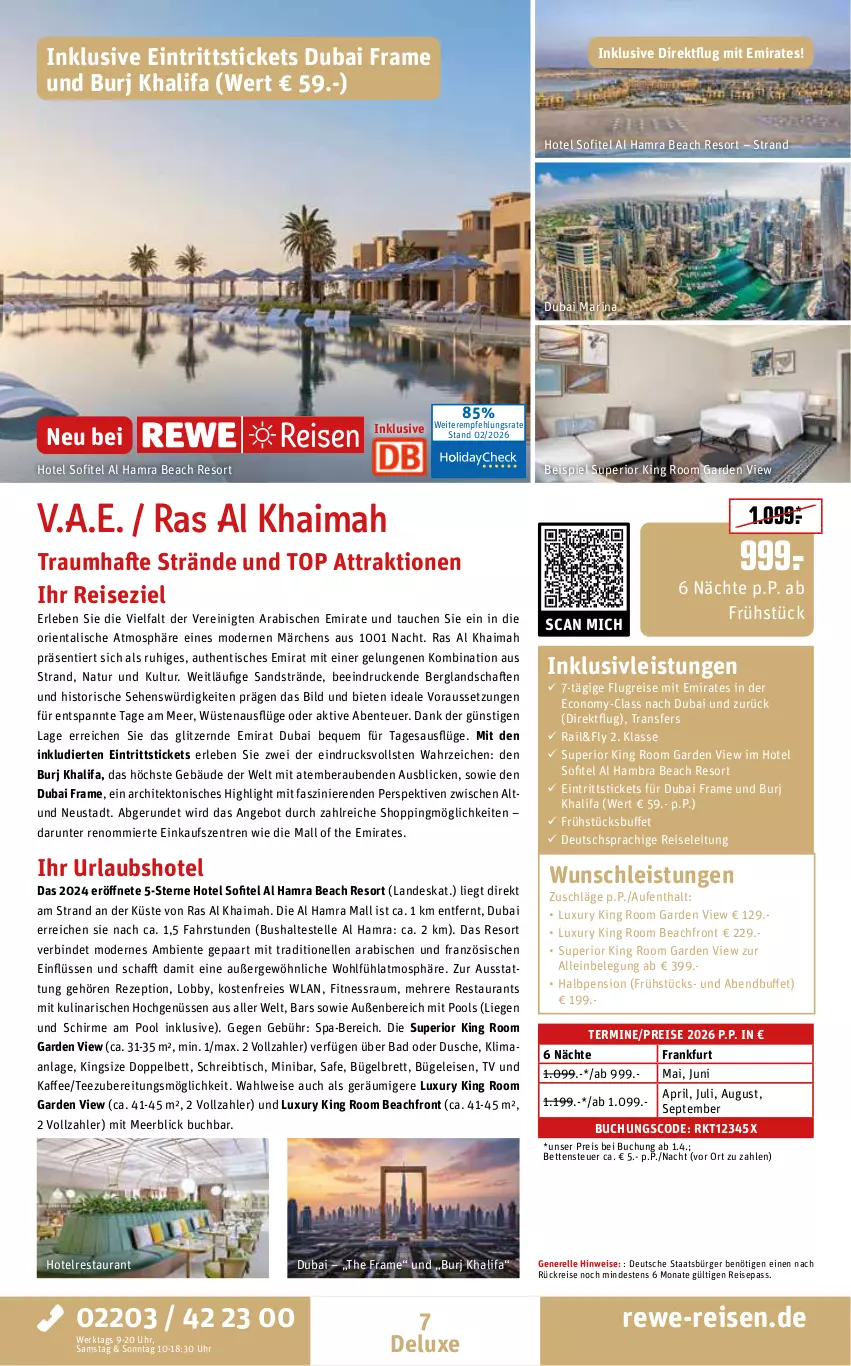 Aktueller Prospekt Rewe Reisen - Reiseprospekt - von 27.02 bis 27.03.2026 - strona 7 - produkty: abis, angebot, Bad, bett, Betten, buch, bügel, Bügeleisen, deutschsprachige reiseleitung, dusche, eis, elle, ente, inklusivleistungen, kaffee, Liege, Mode, natur, pool, pril, reis, rel, rezept, schirme, schreibtisch, tee, Ti, tisch, uhr, usb