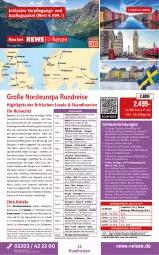 Gazetka promocyjna Rewe Reisen - Reiseprospekt - Gazetka - ważna od 27.03 do 27.03.2026 - strona 12 - produkty: Bad, brita, buch, deutschsprachige reiseleitung, dusche, eis, Elektro, elle, harman, Heu, inklusivleistungen, Metro, Mode, natur, Nordsee, pool, rama, reis, reiseverlauf, rel, rezept, ring, rwe, schott, Ti, tisch, uhr, whisky, WICK