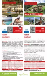 Gazetka promocyjna Rewe Reisen - Reiseprospekt - Gazetka - ważna od 27.03 do 27.03.2026 - strona 42 - produkty: axe, Bad, bett, buch, cin, drink, dusche, eis, Elan, inklusivleistungen, italien gardasee, Kinder, kurtaxe, Liege, limo, Mountainbike, olive, oliven, pool, reis, Sofa, sonnenschirm, Spezi, stube, Ti, tisch, uhr, wasser, wein, Whirlpool