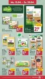 Gazetka promocyjna Aldi Nord - Von Montag - Gazetka - ważna od 20.04 do 20.04.2024 - strona 11 - produkty: aldi, arla, auer, Bau, Bauer, beutel, bio, brot, eier, eis, feinschmecker, gewürz, gin, Käse, milch, mozzarella, reis, rel, rügenwalder, Spezi, Ti, tiefpreis, trolli, weidemilch, wurst, ZTE