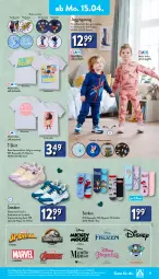 Gazetka promocyjna Aldi Nord - Von Montag - Gazetka - ważna od 20.04 do 20.04.2024 - strona 19 - produkty: aldi, Anzug, Bau, baumwolle, dell, deo, disney, Elan, garnitur, gin, Hylo, Jura, LG, Mode, Paw Patrol, reine baumwolle, rel, Ria, shirt, sneaker, socken, spider-man, T-Shirt, Ti, wolle