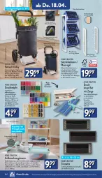 Gazetka promocyjna Aldi Nord - Von Montag - Gazetka - ważna od 20.04 do 20.04.2024 - strona 24 - produkty: aufbewahrungsbox, Bau, decke, Deckel, dell, elle, erde, getränk, getränke, gin, Holz, leine, LG, Mode, Rauch, regal, Ria, ring, Tasche, Ti, tisch, trolley, wein, ZTE