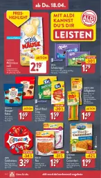 Gazetka promocyjna Aldi Nord - Von Montag - Gazetka - ważna od 20.04 do 20.04.2024 - strona 30 - produkty: aldi, Alpenhain, angebot, angebote, beutel, biscotto, bites, bonbons, camembert, cracker, creme, dip, eis, elle, keks, kekse, Kette, mars, milch, milka, reifen, reis, reis-fit, riegel, schoko, schokolade, schokoladen, schokoriegel, teller, Ti, tuc