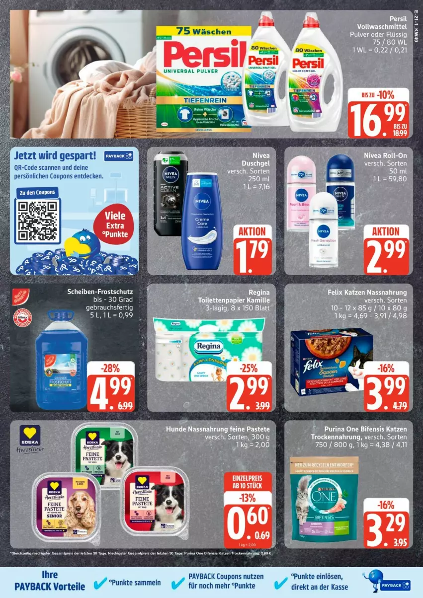 Aktueller Prospekt Edeka - Prospekte - von 01.12 bis 06.12.2025 - strona 21 - produkty: coupon, coupons, decke, eis, Nassnahrung, pastete, payback, persil, purina, Rauch, reis, tee, Ti, ZTE