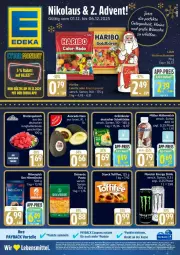 Gazetka promocyjna Edeka - Prospekte - Gazetka - ważna od 06.12 do 06.12.2025 - strona 1 - produkty: braten, coupon, coupons, drink, energy drink, erde, grünländer, gulasch, haribo, jungbullen, leine, lindt, milch, monster, Monster Energy, mövenpick, Müller, müllermilch, pasta, payback, schnitten, storck, Ti, toffifee