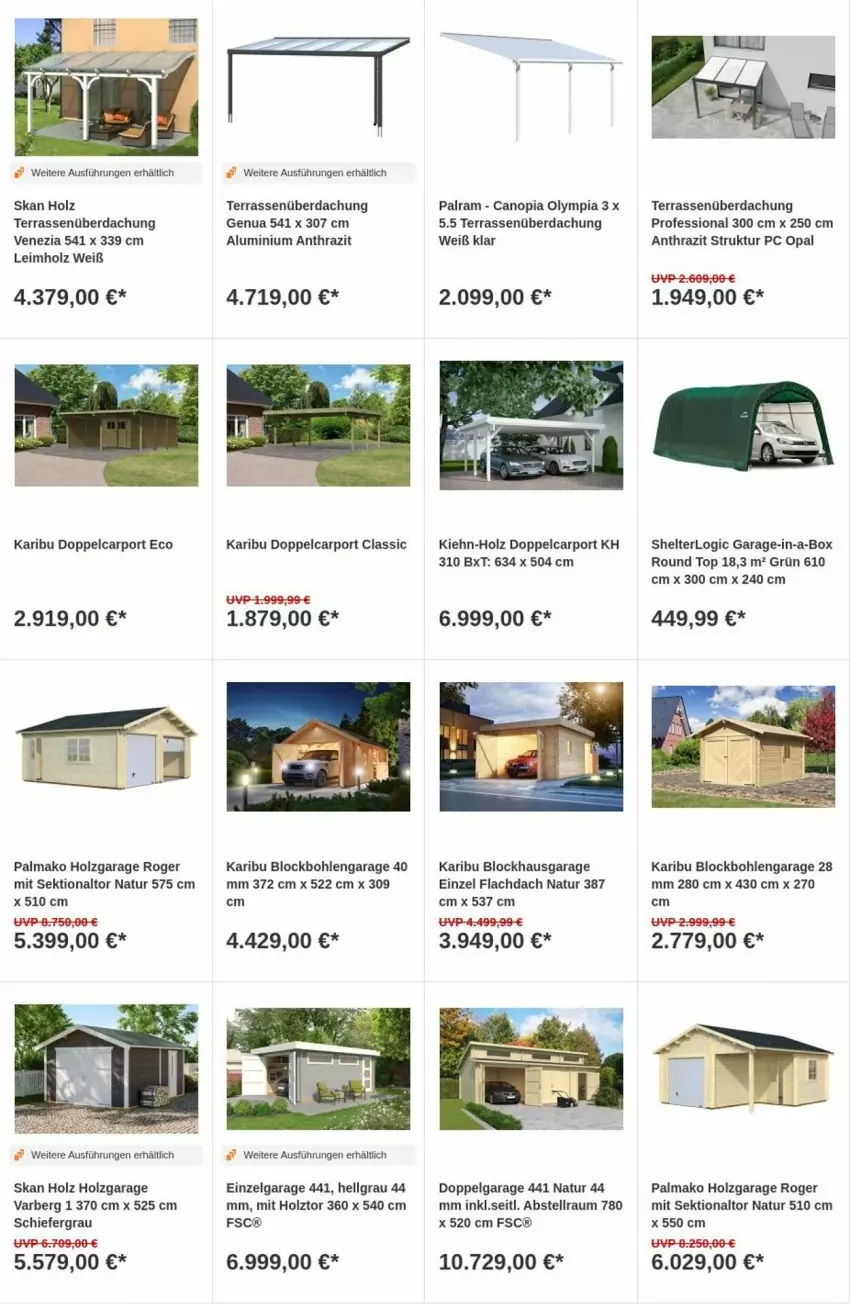 Aktueller Prospekt Obi - Prospekte - von 05.03 bis 13.03.2024 - strona 6 - produkty: Carport, Holz, LG, natur, sekt, Terrassenüberdachung, Ti