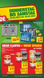 Gazetka promocyjna Marktkauf - Prospekt - Gazetka - ważna od 25.02 do 25.02.2023 - strona 39 - produkty: Alwa, Bad, Bad Liebenwerda, brötchen, edelstahl, eis, gin, konfitüre, landliebe, mineralwasser, reis, Ti, toast, toaster, wasser, zentis, ZTE, zucker