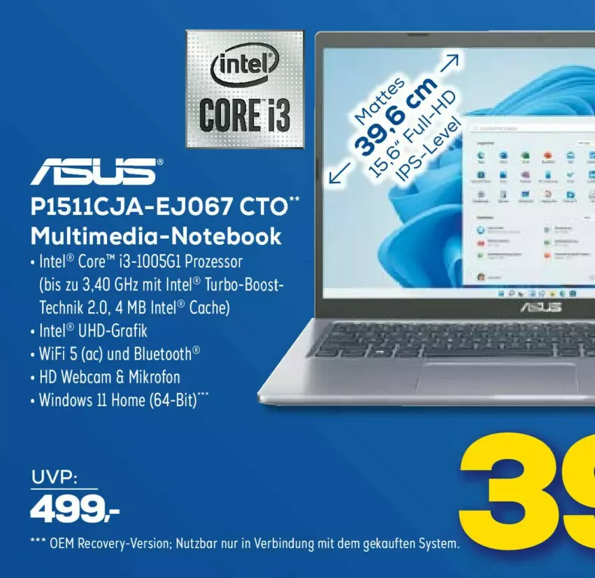 Aktueller Prospekt Euronics - Prospekte - von 29.03 bis 05.04.2023 - strona 13 - produkty: elle, Intel, notebook, tee, Ti, uhd