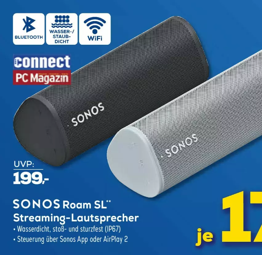 Aktueller Prospekt Euronics - Prospekte - von 29.03 bis 05.04.2023 - strona 17 - produkty: lautsprecher, Sonos, wasser