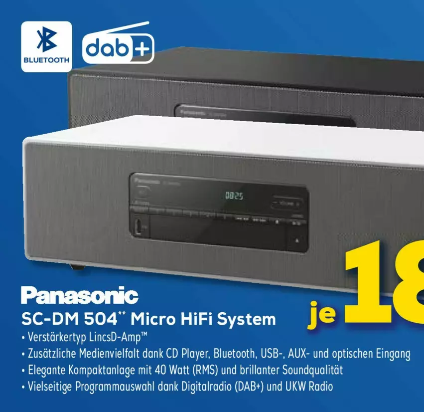 Aktueller Prospekt Euronics - Prospekte - von 29.03 bis 05.04.2023 - strona 37 - produkty: CD player, Kompaktanlage, Maus, Radio, Ti, tisch, usb