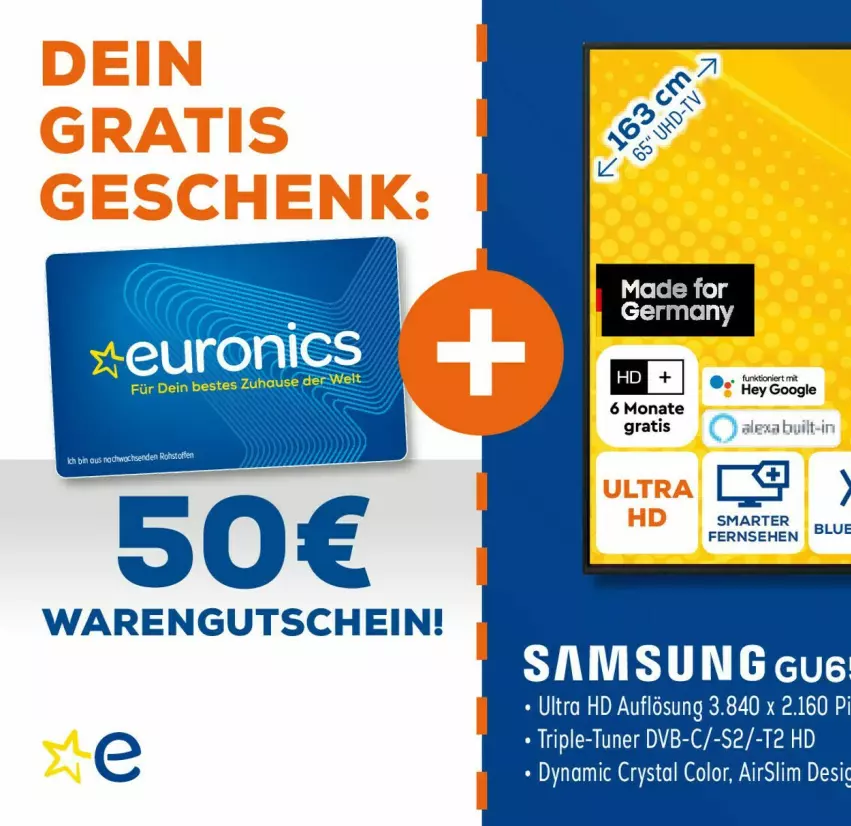 Aktueller Prospekt Euronics - Prospekte - von 29.03 bis 05.04.2023 - strona 47 - produkty: dvb, Germ, gutschein, mab, Samsung, Ti, tuner