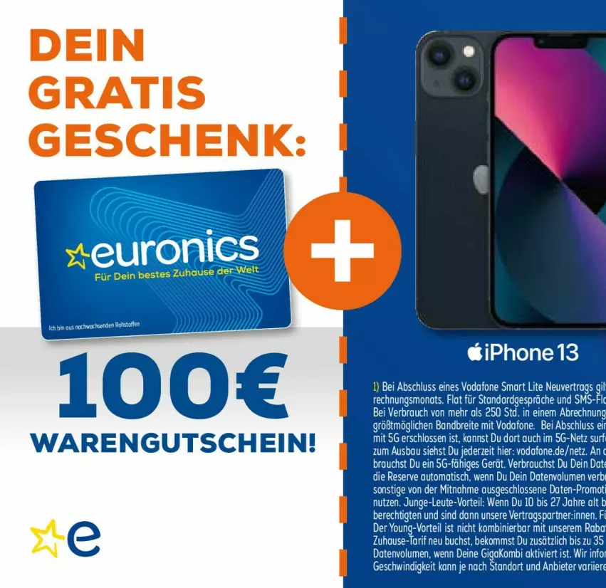 Aktueller Prospekt Euronics - Prospekte - von 29.03 bis 05.04.2023 - strona 51 - produkty: auto, beko, Brei, buch, iphone, IPhone 13, Rauch, Surf, Ti, tisch, vodafone, ZTE