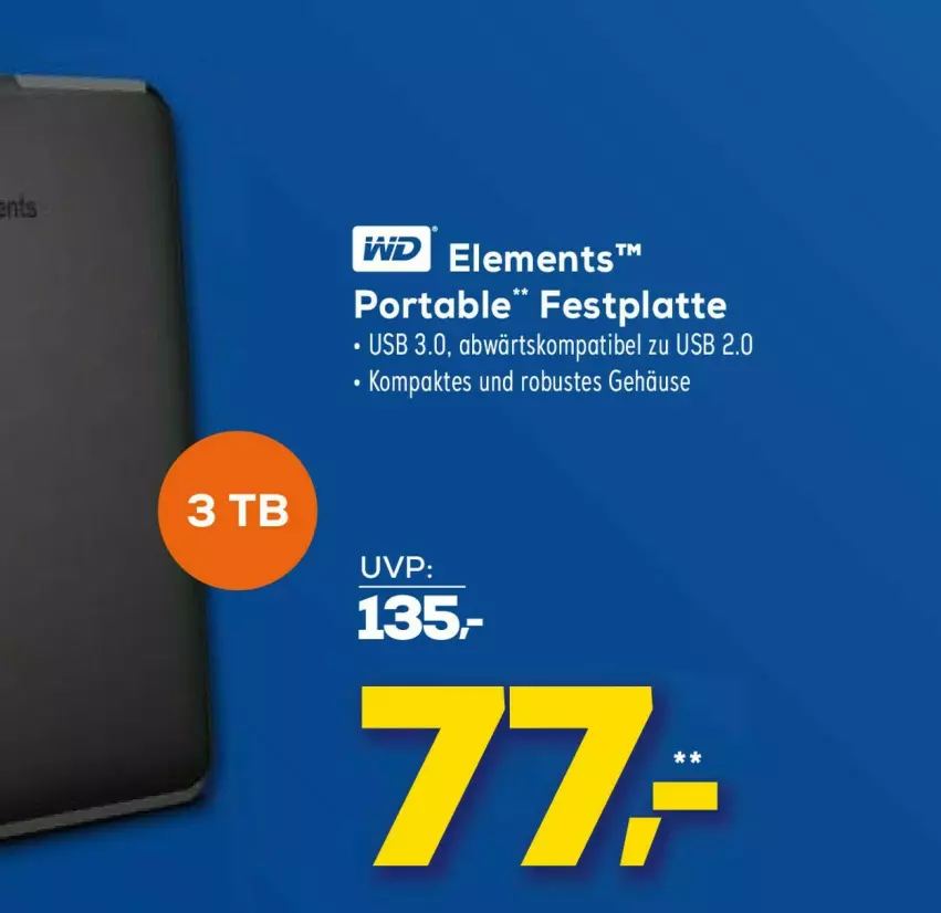 Aktueller Prospekt Euronics - Prospekte - von 29.03 bis 05.04.2023 - strona 60 - produkty: festplatte, latte, Ti, usb