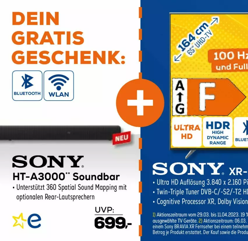 Aktueller Prospekt Euronics - Prospekte - von 29.03 bis 05.04.2023 - strona 75 - produkty: dvb, fernseher, sony, Ti, tuner