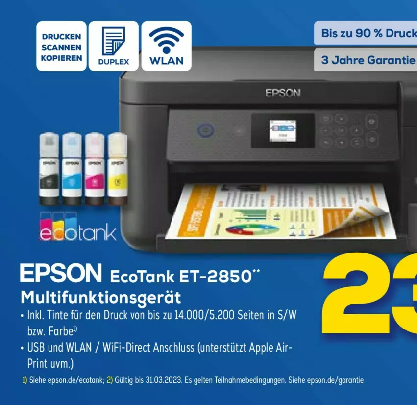 Aktueller Prospekt Euronics - Prospekte - von 29.03 bis 05.04.2023 - strona 9 - produkty: Apple, epson, rel, Ti, usb