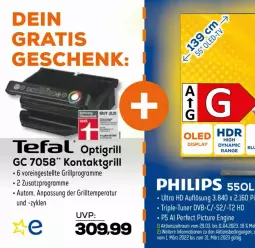 Gazetka promocyjna Euronics - Prospekte - Gazetka - ważna od 05.04 do 05.04.2023 - strona 3 - produkty: auto, dvb, gin, grill, kontaktgrill, Philips, tefal, Ti, tuner