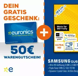 Gazetka promocyjna Euronics - Prospekte - Gazetka - ważna od 05.04 do 05.04.2023 - strona 47 - produkty: dvb, Germ, gutschein, mab, Samsung, Ti, tuner