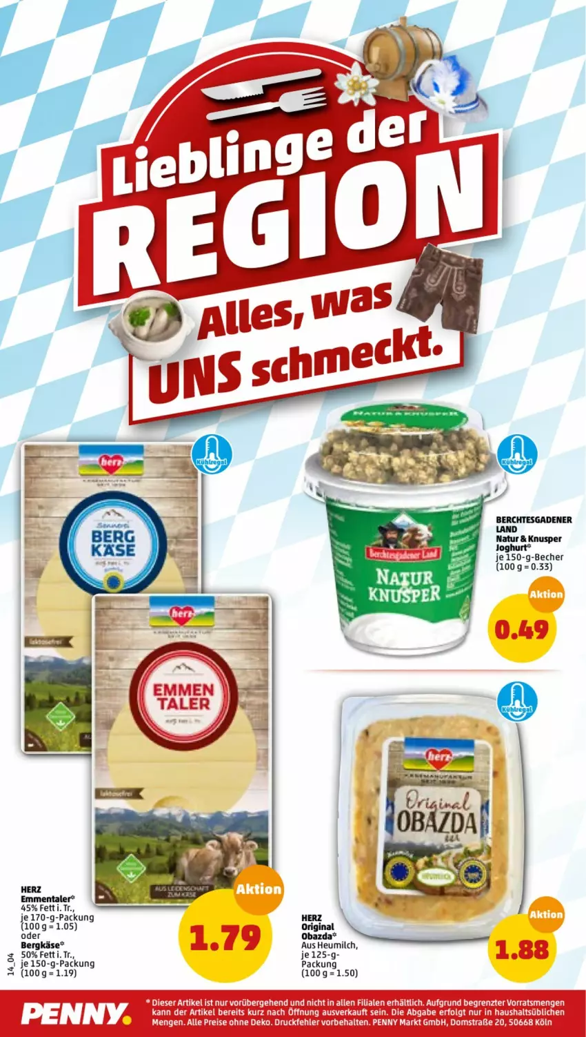 Aktueller Prospekt Penny - Prospekte - von 03.01 bis 08.01.2022 - strona 14 - produkty: Becher, Bergkäse, eis, emmentaler, gin, Heu, heumilch, joghur, joghurt, Käse, LG, milch, natur, obazda, reis, Ti, ZTE