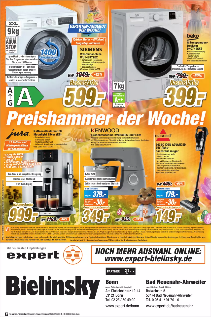 Aktueller Prospekt Expert Bonn - Prospekte - von 09.04 bis 15.04.2022 - strona 12 - produkty: abholpreise, ACC, akku, aktionspreis, alle preise sind abholpreise, Amber, angebot, auto, Bad, ball, beleuchtung, bürste, bürsten, Cap, cappuccino, chia, cin, consors finanz, dell, edelstahl, eier, eis, elle, ente, gefu, gin, handstaubsauger, kaffee, kaffeevollautomat, küche, Küchen, küchenmaschine, latte, latte macchiato, LG, lungo, mac, macchiato, mastercard, matratze, matratzen, milch, Mode, preisvorteil, Reinigung, reis, rel, rotwein, Rührschüssel, rum, rwe, Schneebesen, schüssel, spee, Spektrum, Spezi, staubsauger, tasse, teller, Ti, tisch, Trockner, trommel, wärmepumpentrockner, waschmaschine, wasser, wein, WICK