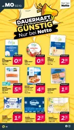 Gazetka promocyjna Netto - Woche 40 - Gazetka - ważna od 07.10 do 07.10.2023 - strona 6 - produkty: auer, bier, edamer, elle, feuchtes toilettenpapier, filet, Graved Lachs, Kefir, küche, Küchen, küchentücher, lachs, lachsfilet, papier, sahne, sauce, schlagsahne, senf, Tasche, taschen, taschentücher, toilettenpapier, tücher, wurst