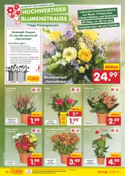 Gazetka promocyjna Netto Marken-Discount - Filial-Angebote - Gazetka - ważna od 26.08 do 26.08.2023 - strona 14 - produkty: bestpreis, blume, blumen, Blumenstrauß, Blüte, coupon, eis, elle, erde, Kalanchoe, ndk, pflanze, reis, rosen, Ti, topf