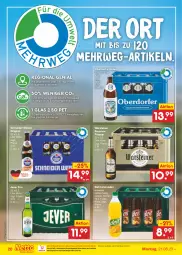 Gazetka promocyjna Netto Marken-Discount - Filial-Angebote - Gazetka - ważna od 26.08 do 26.08.2023 - strona 20 - produkty: asti, auer, bestpreis, deit, eis, elle, flasche, gin, jever, limo, limonade, limonaden, ndk, pils, pilsener, premium pils, reis, rwe, steiner, Ti, warsteiner