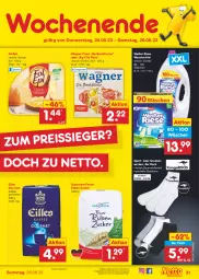 Gazetka promocyjna Netto Marken-Discount - Filial-Angebote - Gazetka - ważna od 26.08 do 26.08.2023 - strona 33 - produkty: angebot, Bau, bestpreis, eilles gourmet, eis, fol epi, kaffee, pizza, reis, sneaker, sneakersocken, socken, Sport, südzucker, Ti, wagner, waschmittel, ZTE, zucker